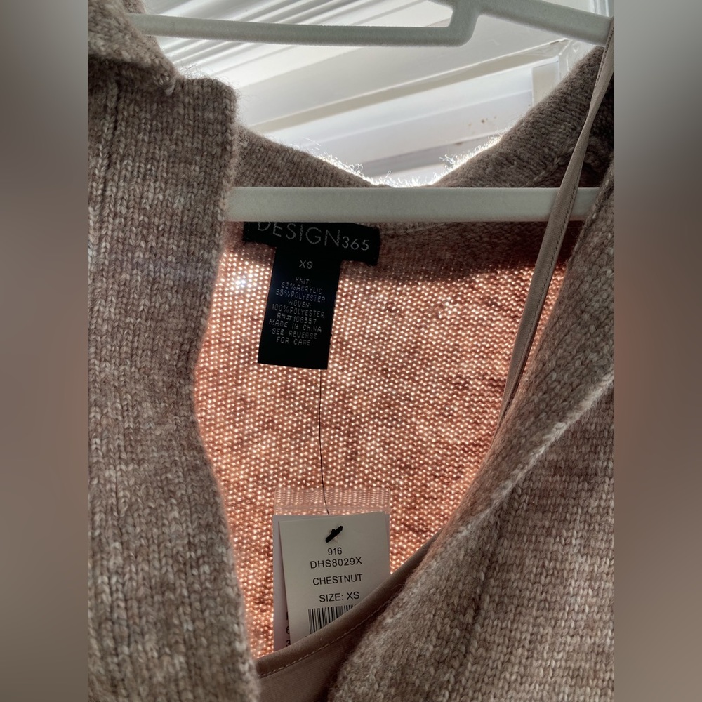 Design365 sweater+slip dress set, can come apart. NWT sold out everywhere